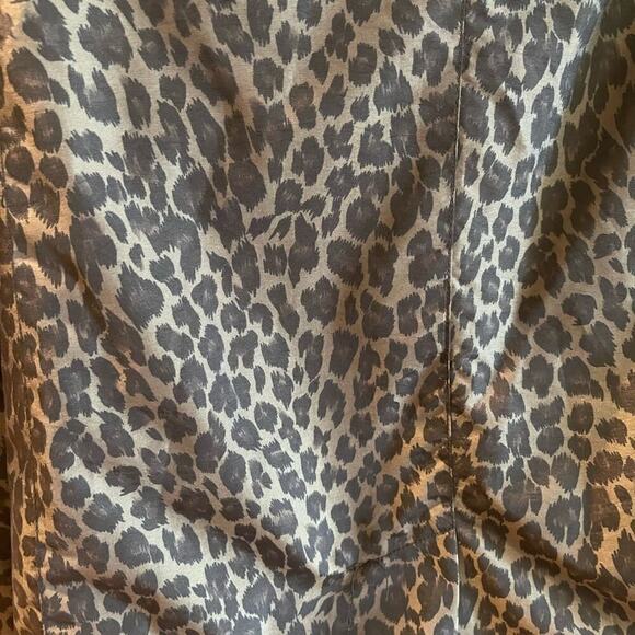 Calvin  Klein - rain trench coat greenish grey with black 36” long. - Picture 2 of 4